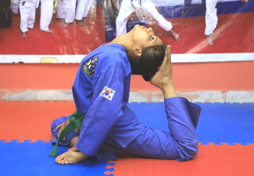 Black belt in Taekwondo